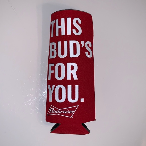 Budweiser | Beer Bottle Red and White Koozie - Picture 2 of 5